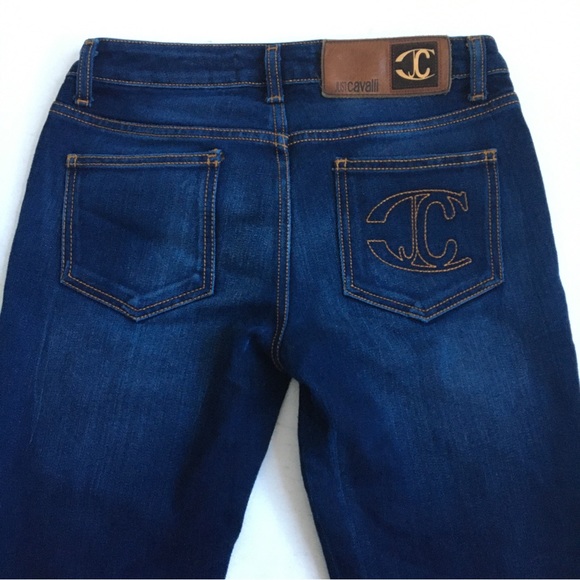 Just Cavalli Dark Wash Blue Denim Skinny Jeans 26 - Picture 4 of 17